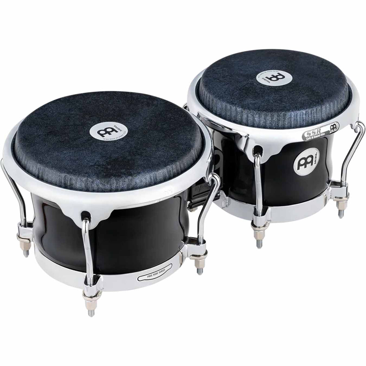Meinl Fibercraft Series Fiberglass Bongo Fiberglass Bongo, REMO® Black Calfskin Skyndeep® Head - FFBR400BK
