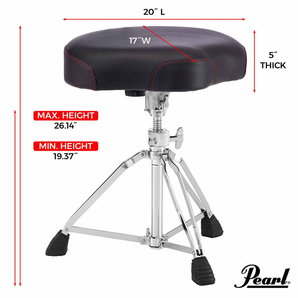 Pearl D3500 Roadster Multi-Core Saddle Drum Throne