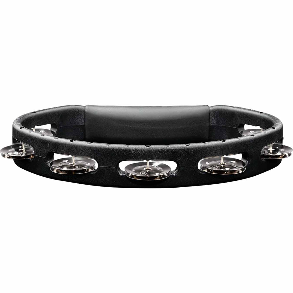 Meinl Headliner ® Series Molded ABS Tambourine, Black, Single Row, Stainless Steel Jingles - HTBK