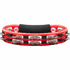 Meinl Traditional ABS Series Hand Held Molded ABS Tambourine, Red, Nickel Plates Steel Jingles - HTMT1R