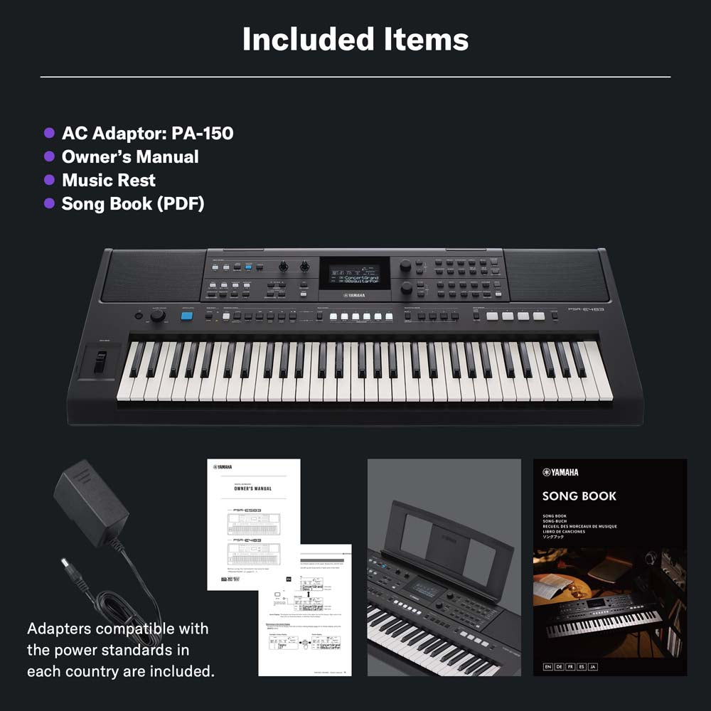 Yamaha PSR-E483 Portable Keyboard