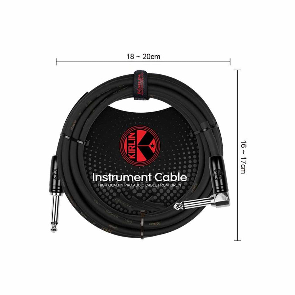 Kirlin IP-241BC BK Original 24 3m Instrument Cable - Black