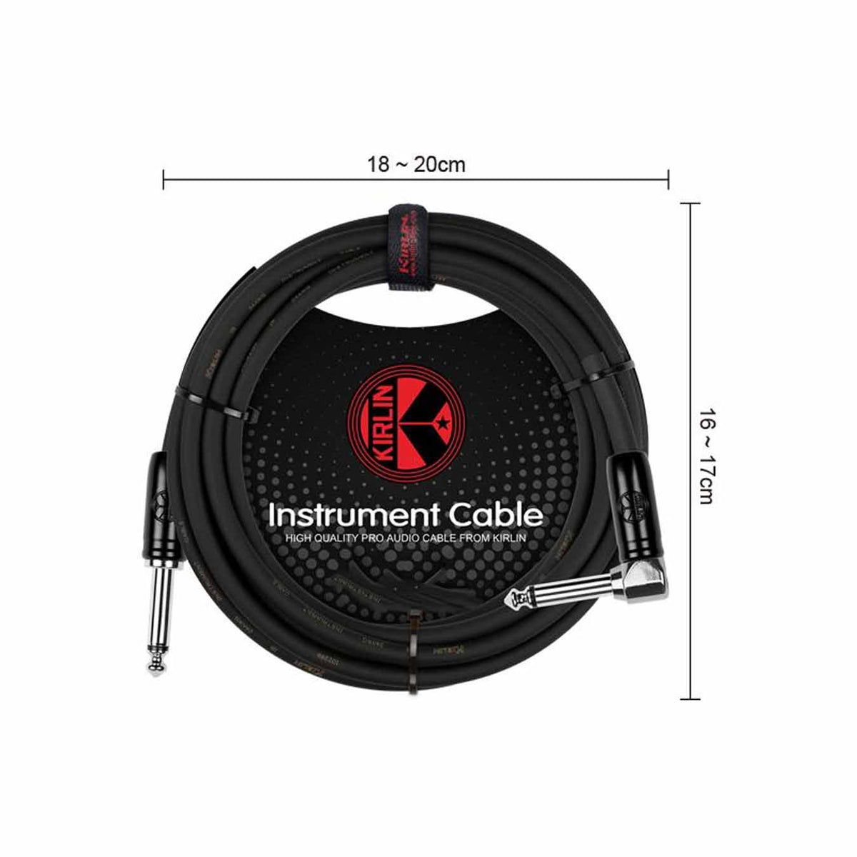 Kirlin IP-241BC BK Original 24 3m Instrument Cable - Black