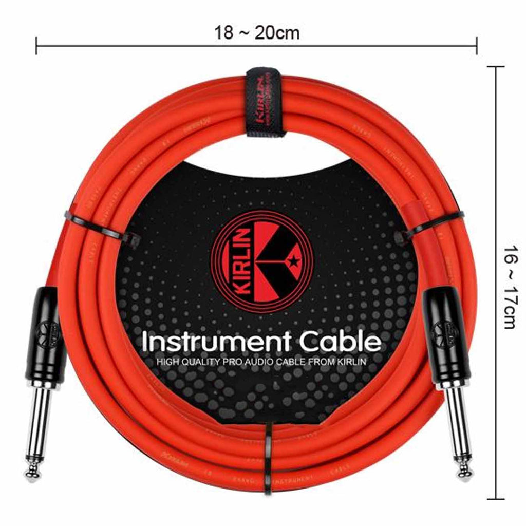 Kirlin IP-241BC-RD-10 Original 24 10m Instrument Cable - Red