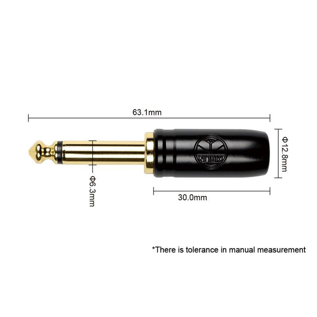 Kirlin IW-241BCG BKB 10 Original Woven 10mtr Instrument Cable - Black