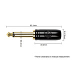 Kirlin IW-241BCG BKB 10 Original Woven 10mtr Instrument Cable - Black
