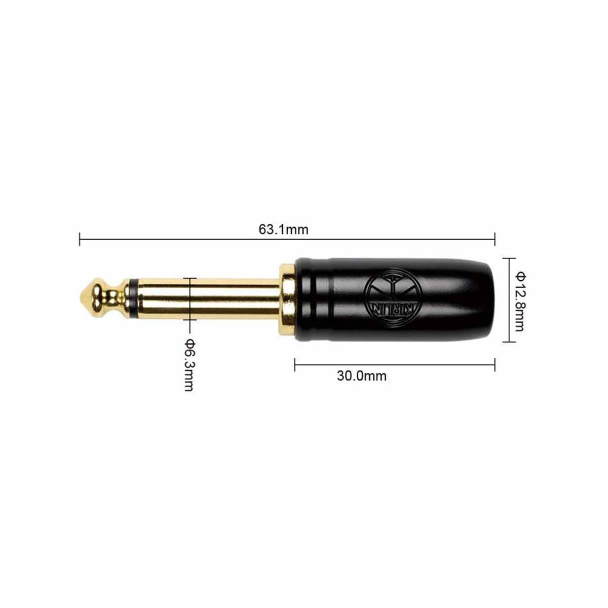 Kirlin IW-241BCG BKB Original Woven 3mtr Instrument Cable - Black