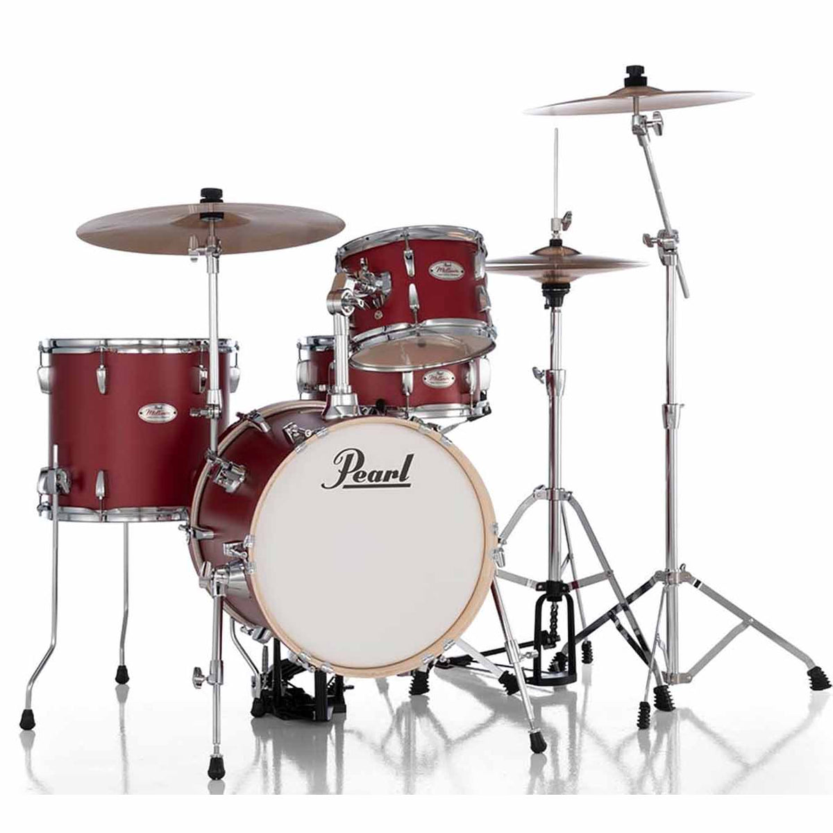 Pearl MT564/C Midtown 4 Piece Compact Acoustic Drum Kit - Matte Red