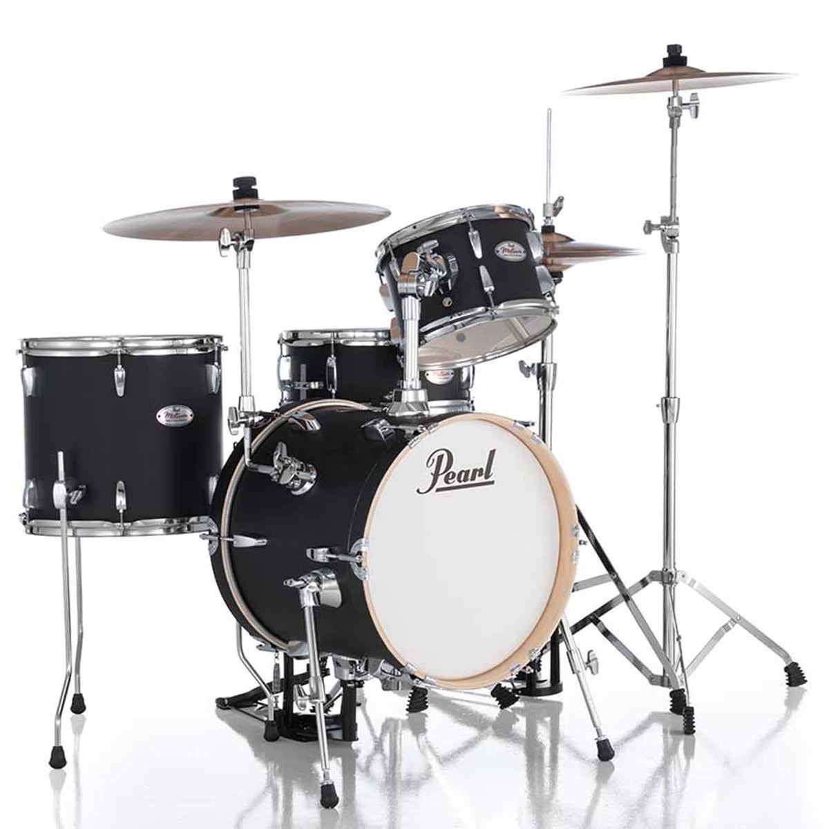 Pearl MT564/C Midtown 4 Piece Compact Acoustic Drum Kit Matte Asphalt Black
