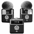 DIGIMORE Wireless Microphone System with ANC Noise Reduction | Omnidirectional Mic | 12Hrs Battery | Ideal for DSLR Camera, A
