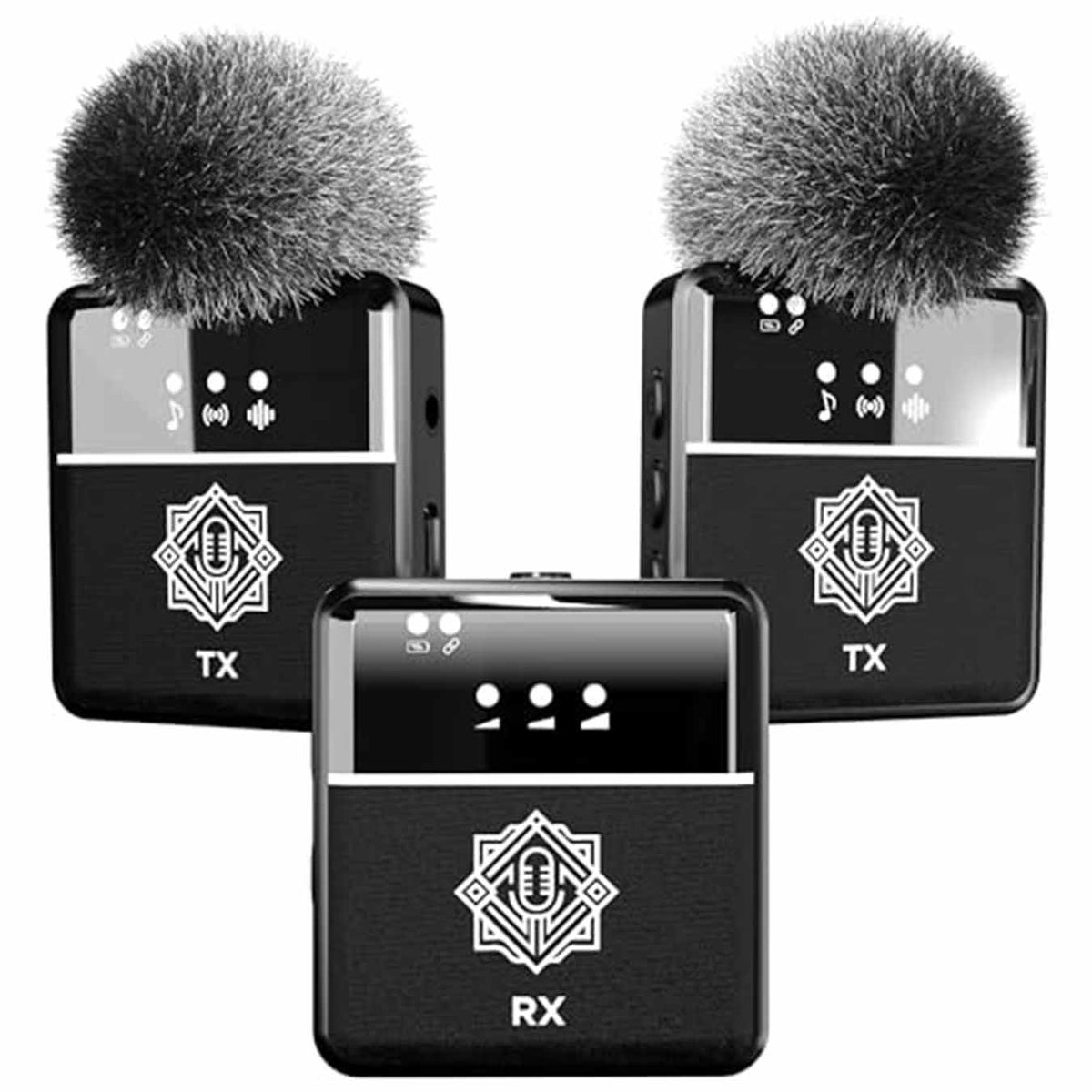DIGIMORE Wireless Microphone System with ANC Noise Reduction | Omnidirectional Mic | 12Hrs Battery | Ideal for DSLR Camera, A