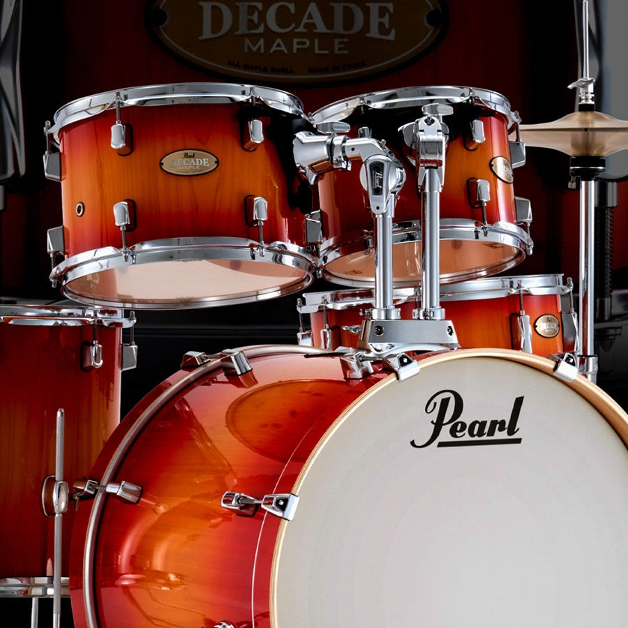 Pearl Decade Maple DMP925SP/C 870 5-Pcs Hybrid Shell Pack - Sunset Pine Burst
