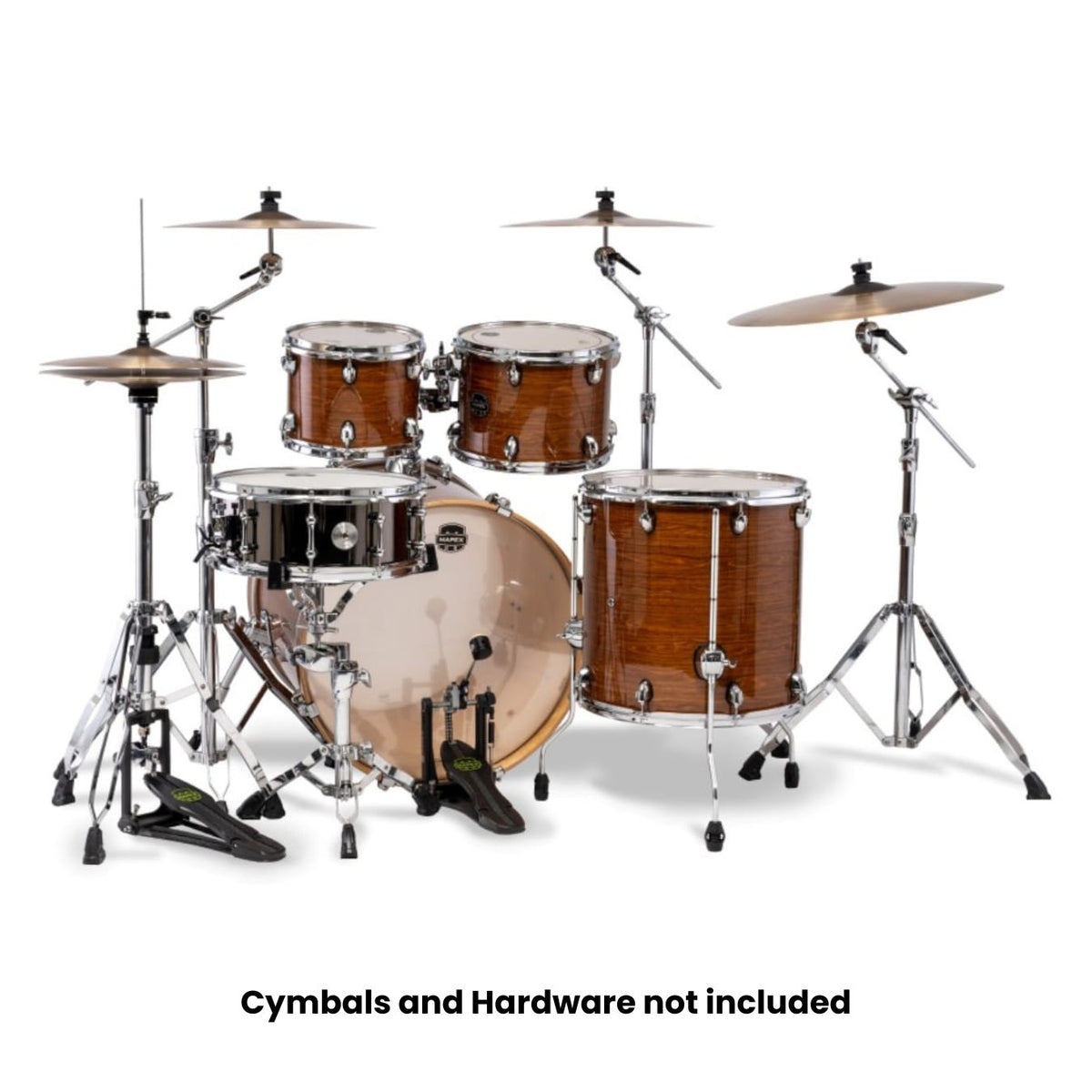 Mapex Armory AR529SVWJ 5-Pieces Hybrid Acoustic Drum Shell Pack - Roasted Chestnut