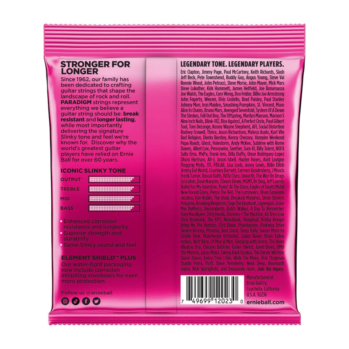 EBL 2023 Ernieball Paradigm Electric Super Slnky 9-42 Gauge