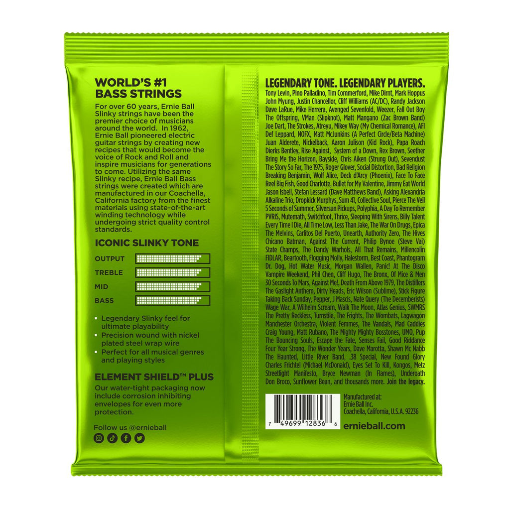 Ernie Ball 2836 Regular Slinky Bass Guitar Strings 5-String 45-130