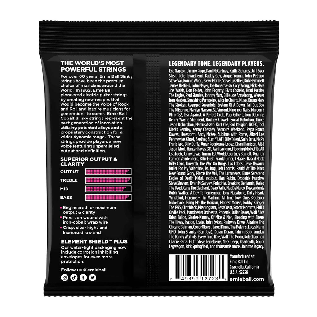 Ernie Ball Super Slinky Cobalt Electric Guitar Strings 9-42 Gauge