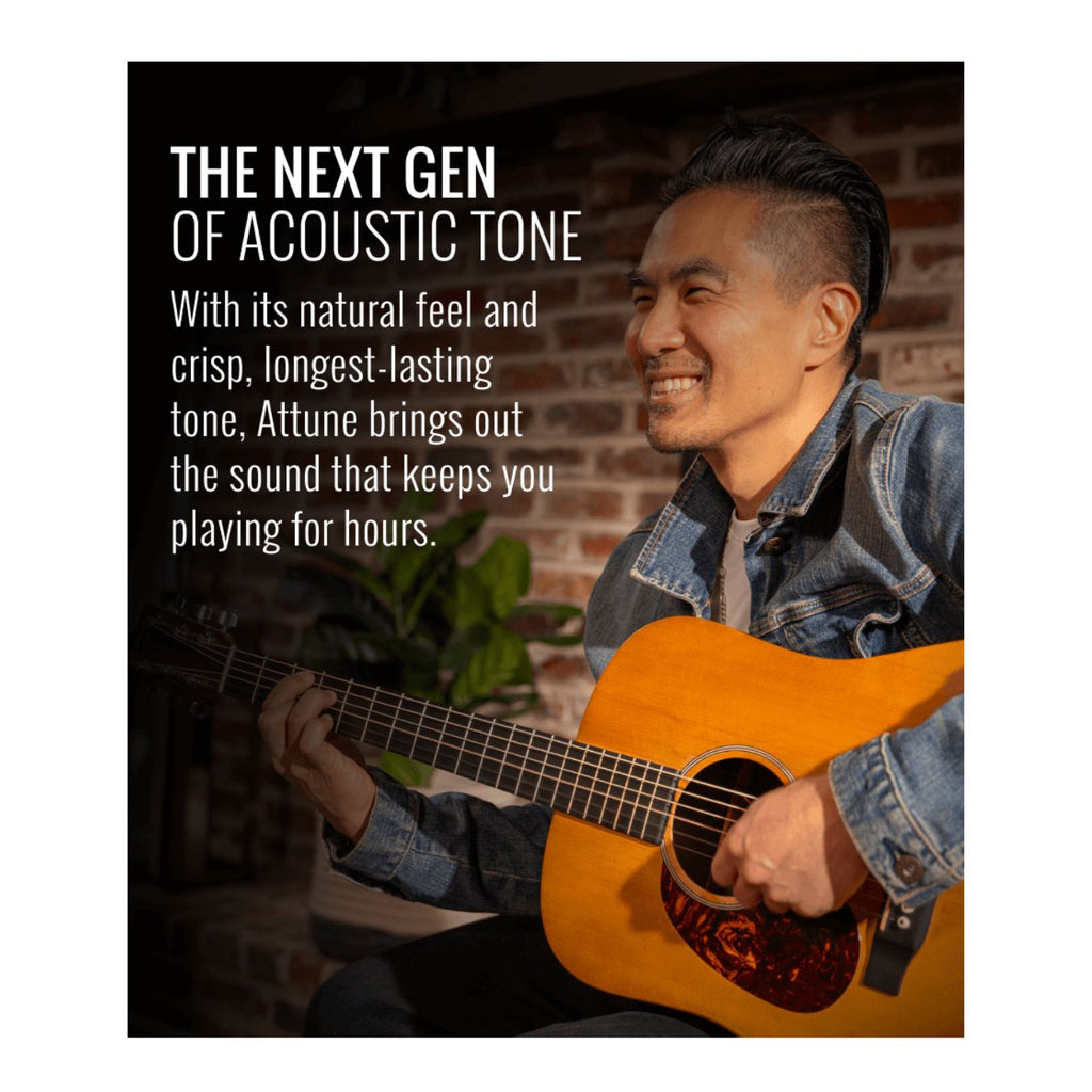 Elixir Attune Phosphor Bronze Acoustic Guitar Strings 11-52 Gauge