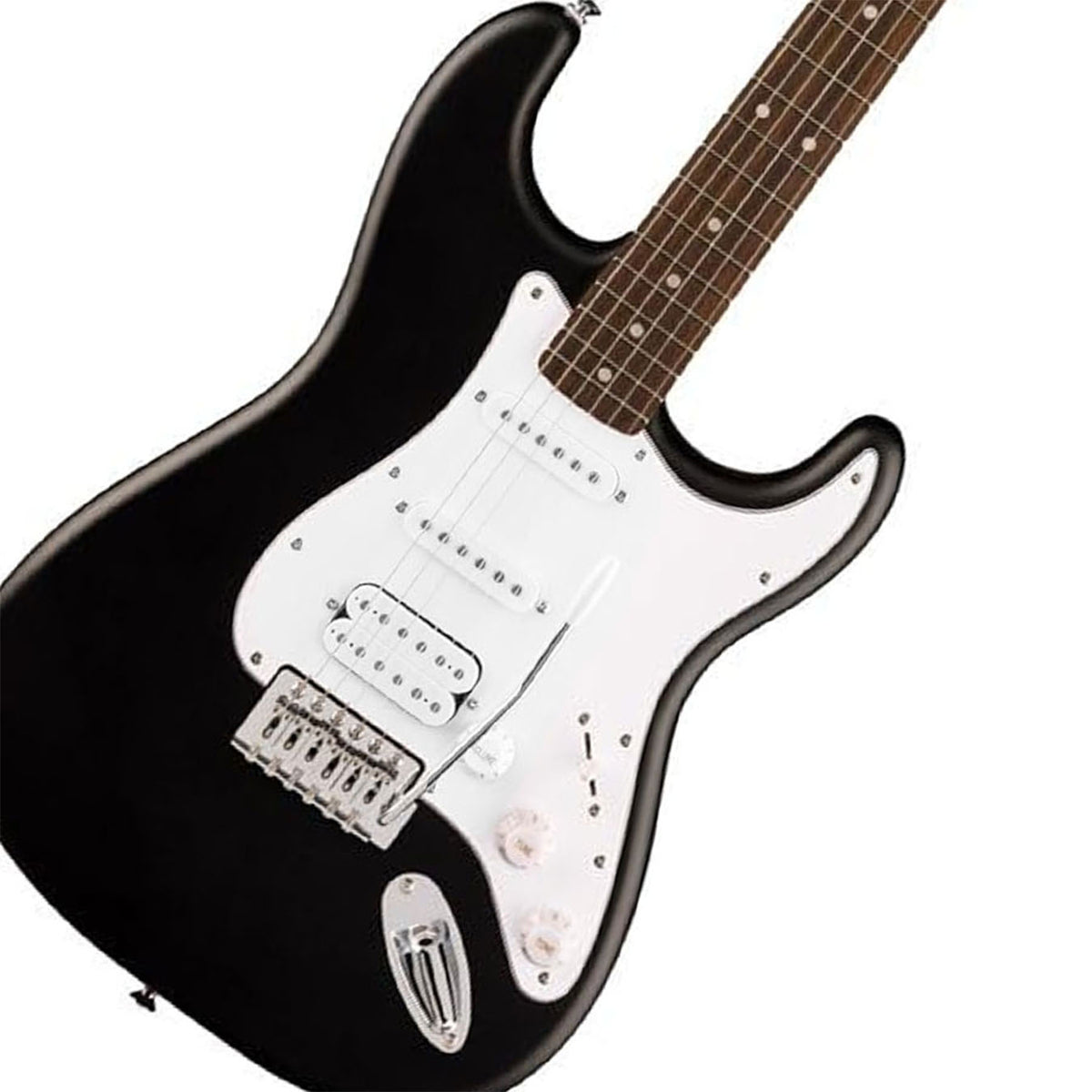 Fender Squier Debut Series Stratocaster HSS LRL WPG Electric Guitar 379610506 With Bag - Black