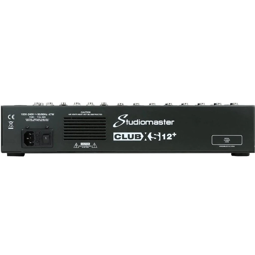 Studiomaster CLUB XS12+ 12 Channel Analog Mixer