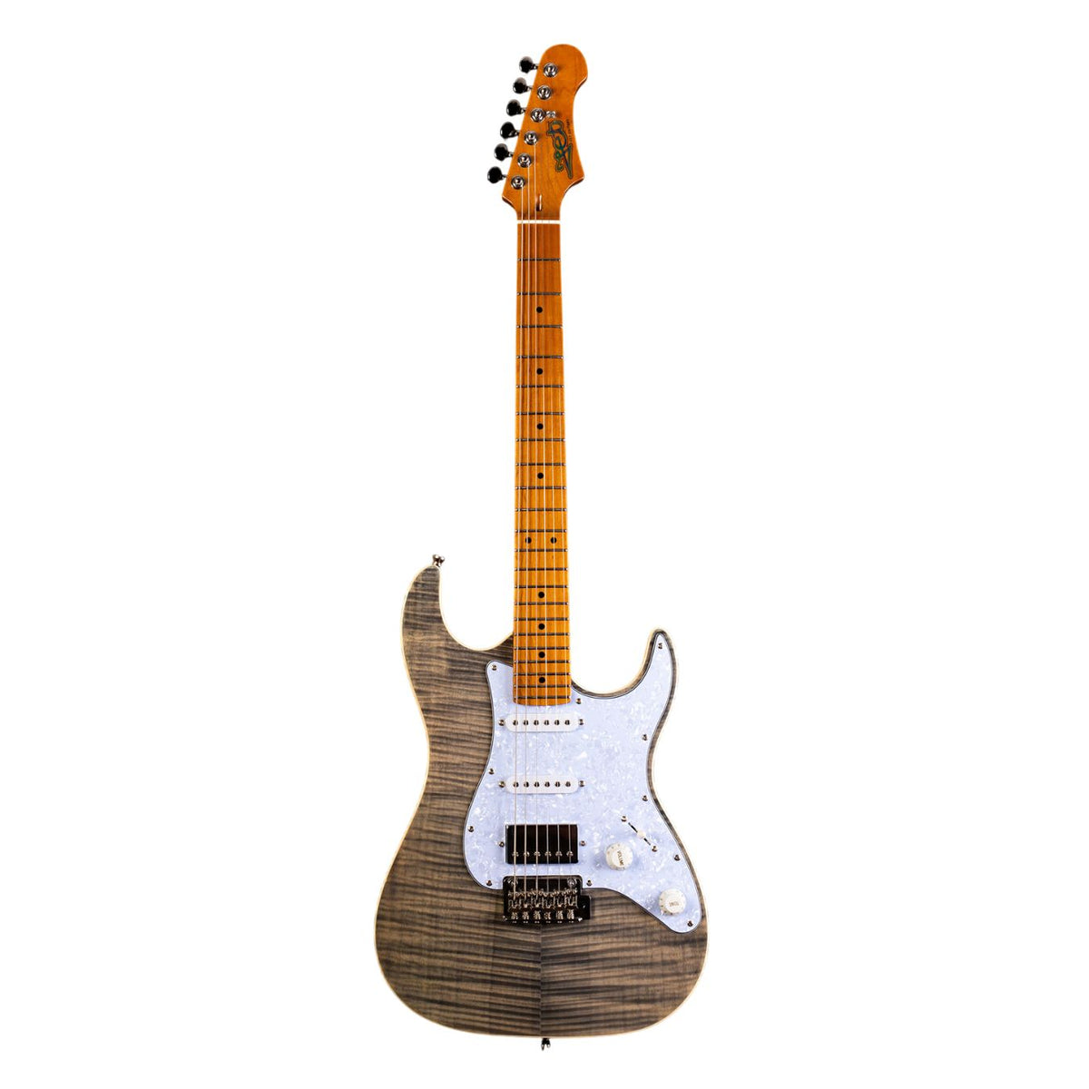 Jet JS-450 Electric Guitar HSS Pickup - Transparent Black