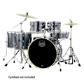Mapex Venus 6pcs Hybrid Drum Set with Hardware & Throne - Steel Blue Metallic