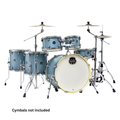 Mapex Venus 6pcs Hybrid Drum Set with Hardware & Throne - Aqua Blue Sparkle