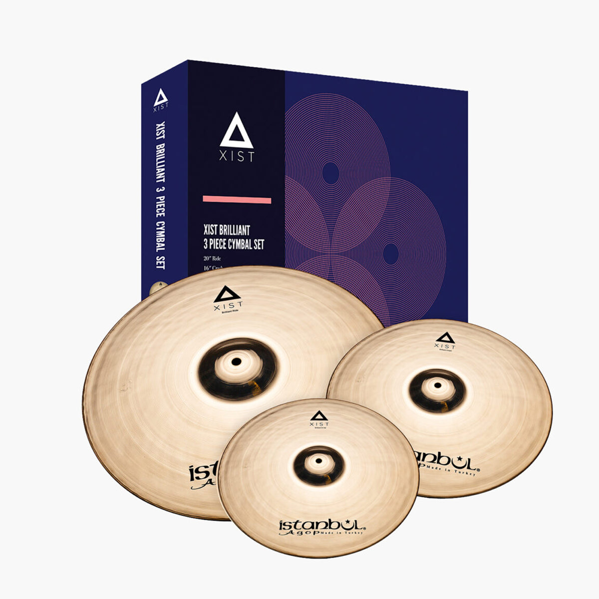 Istanbul Xist Brilliant Cymbal Set 10 14 16