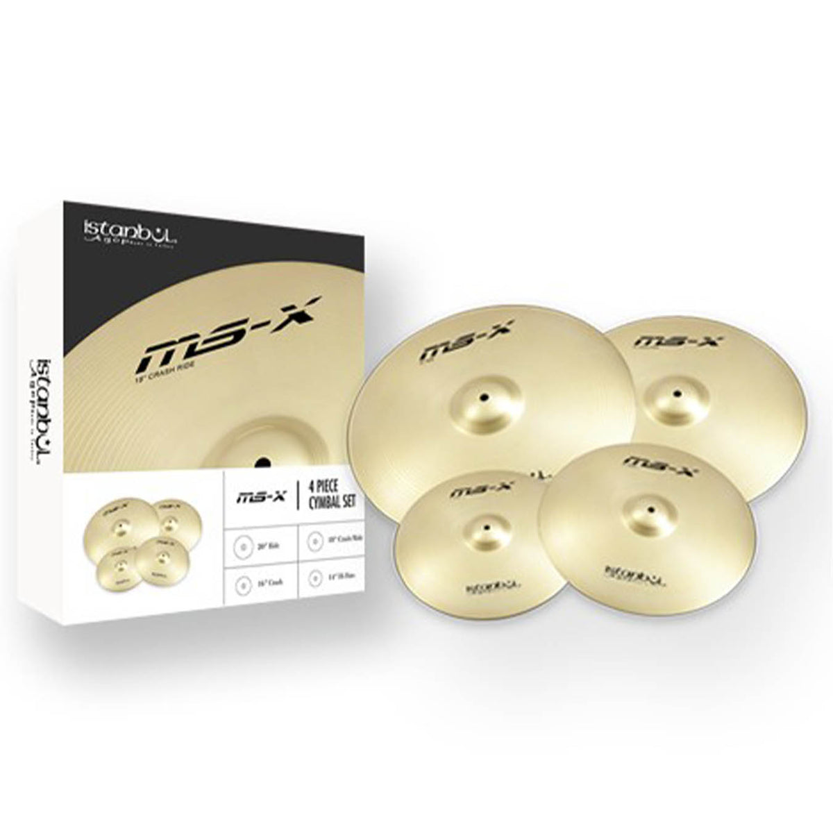 ISTANBUL IMS-X S4-Piece Cymbal Set 14-16-18-20