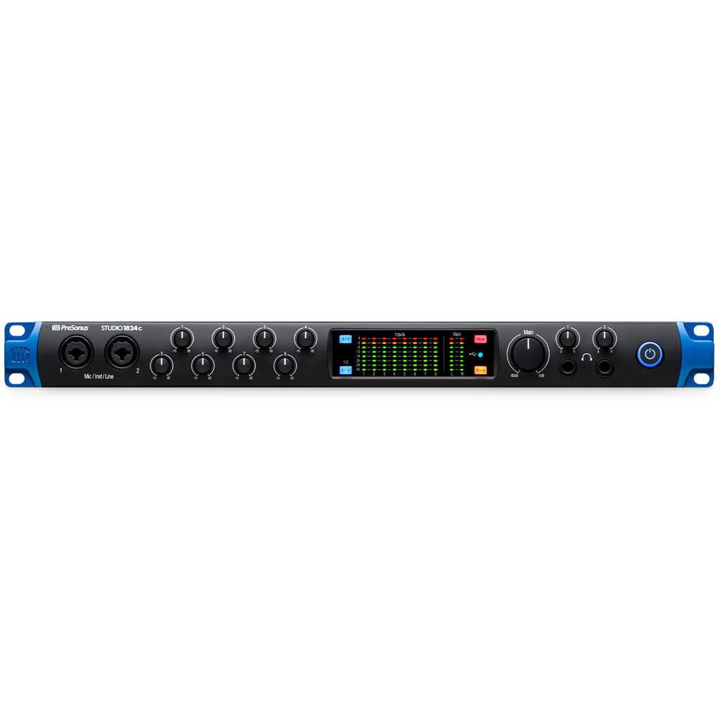 Presonus Studio 1824c 18-in/18-out USB-C Audio Interface with 8 XMAX Preamps