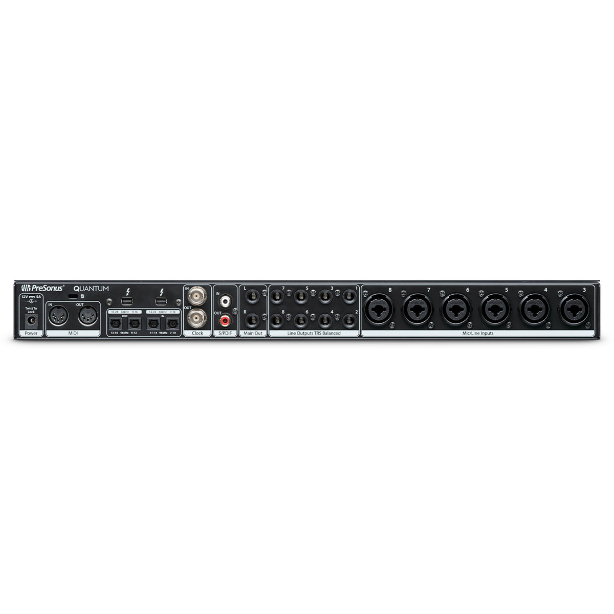 Presonus Quantum 26-in/32-out 24-bit/192kHz Thunderbolt 2 Audio Interface