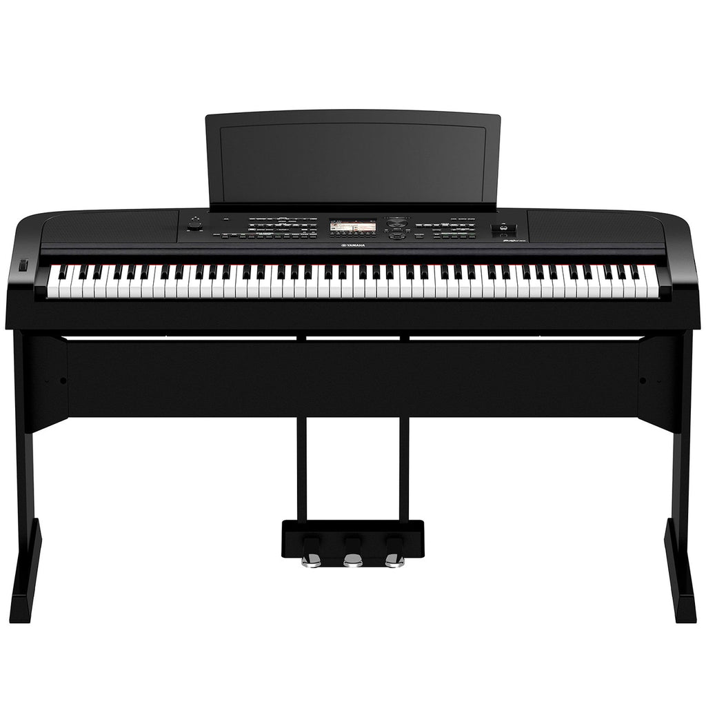 Yamaha DGX670B Portable Grand Digital Piano with Wooden Stand - Pedal unit and Adapter