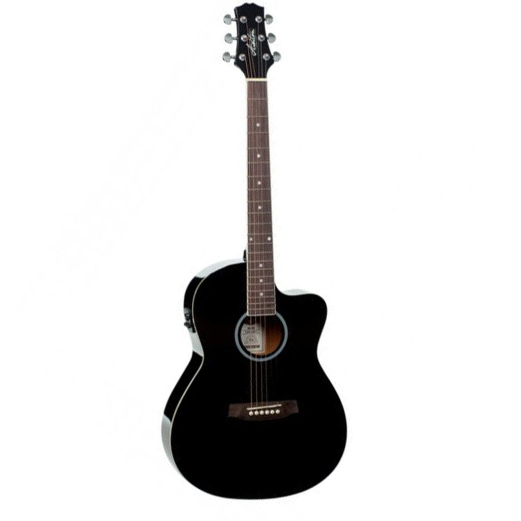 Ashton Semi Acoustic Guitar 39 Inch -Black Gloss D10CEQ-BK 75821