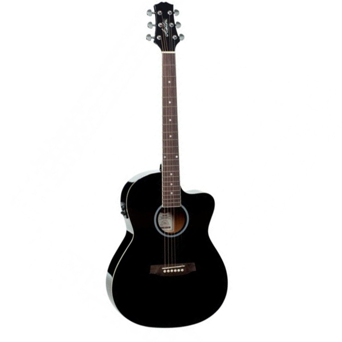 Ashton Semi Acoustic Guitar 39 Inch -Black Gloss D10CEQ-BK 75821