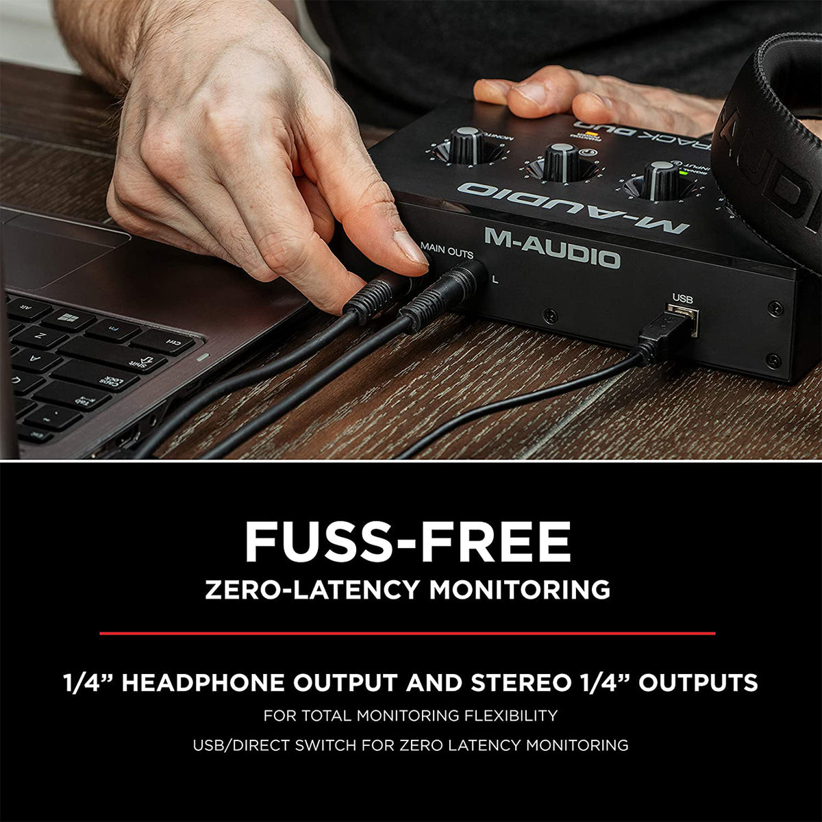 M-Audio M-Track Duo – USB Audio Interface for Recording, Streaming and Podcasting with Dual XLR, Line & DI Inputs, Plus a Sof