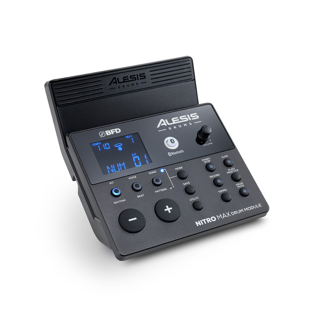 Alesis NITRO MAX KIT Eight Piece Electronic Drum Kit with Mesh Heads and Bluetooth