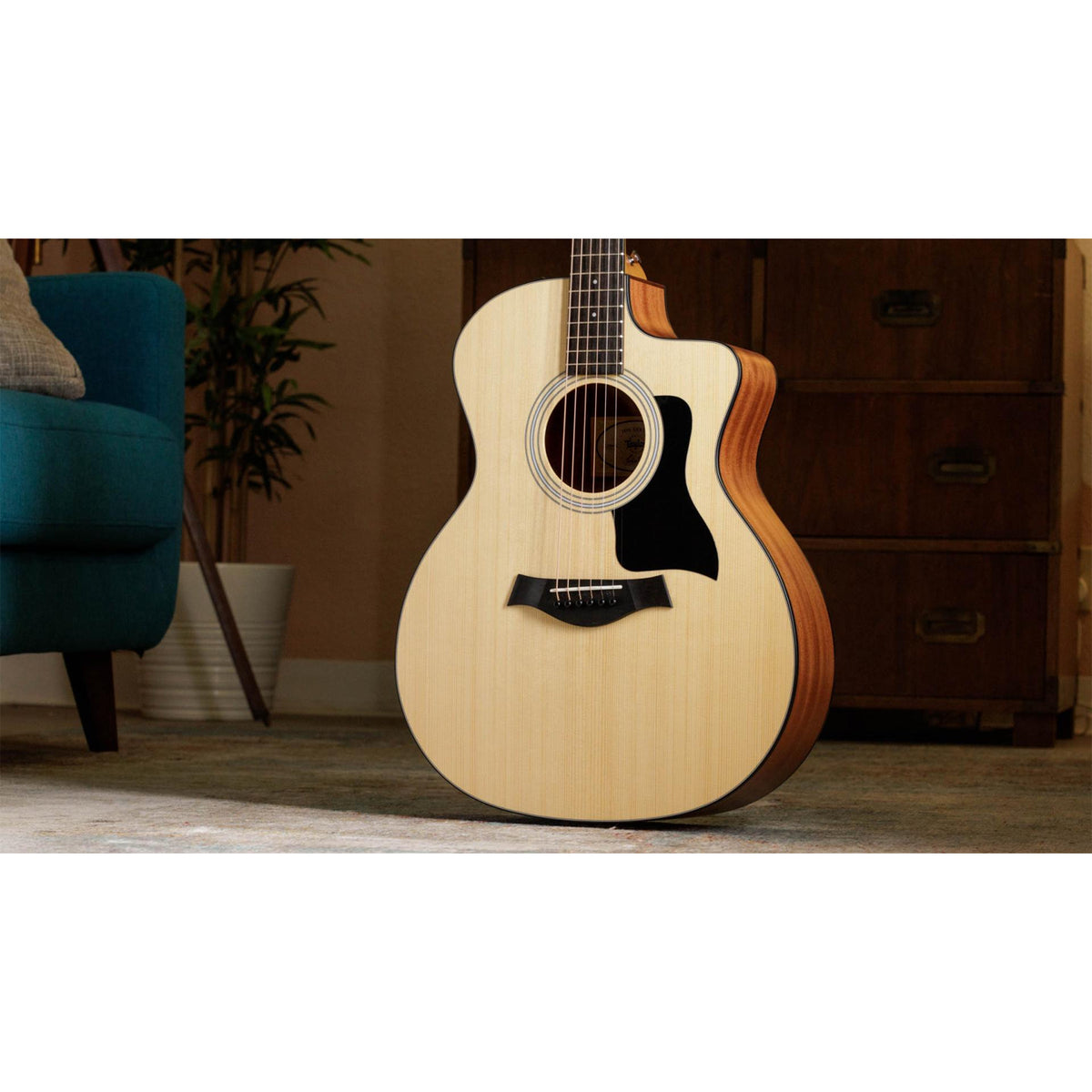Taylor 114ce-S Grand Auditorium Semi-Acoustic Guitar - Natural