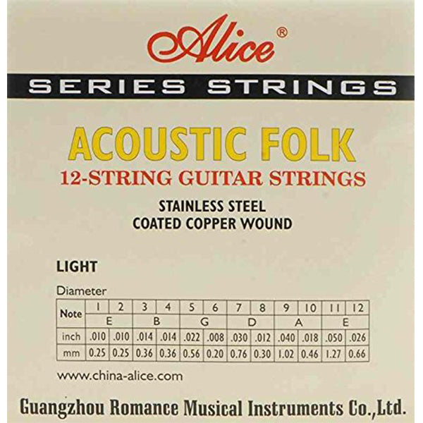 Alice A2012 12-string Acoustic Guitar Strings
