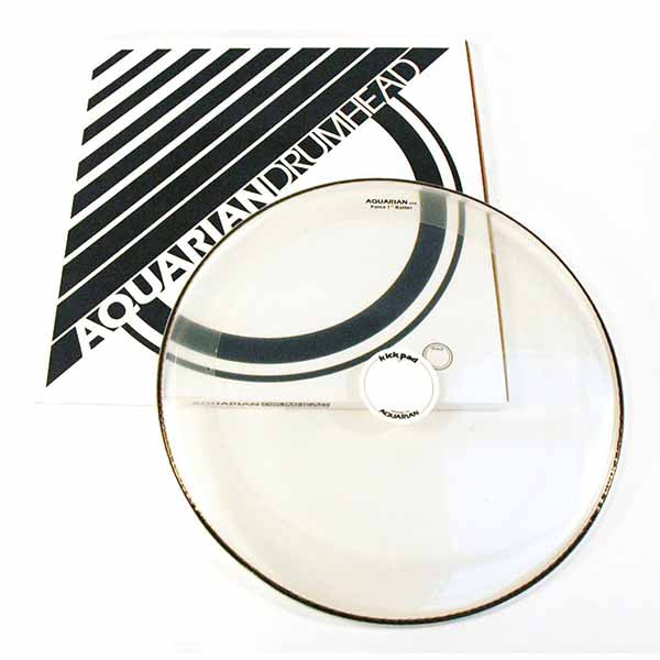 AQUARIAN CLEAR BATTER KP1 FR22 BASS DRUM HEAD
