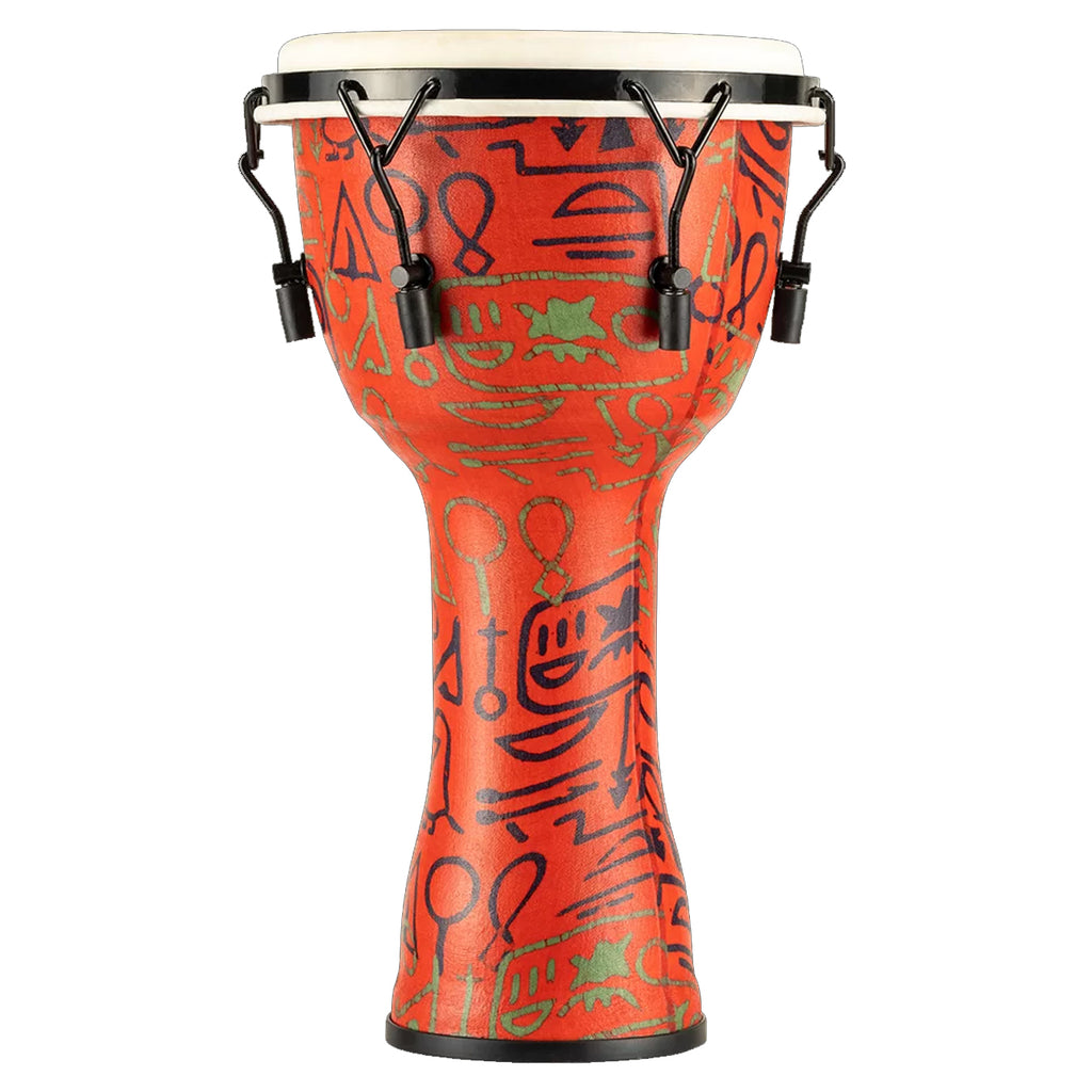 Meinl MECHANICAL TUNED TRAVEL SERIES DJEMBE GOAT HEAD 10Inch PHARAOH´S SCRIPT - PMDJ1-M-G