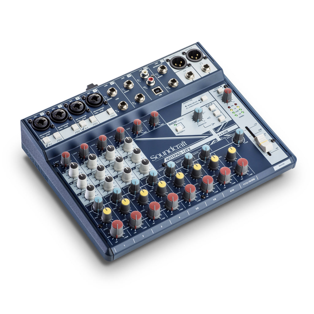 SOUNDCRAFT Notepad-12FX Small-format Analog Mixing Console with USB I/O and Lexicon Effects
