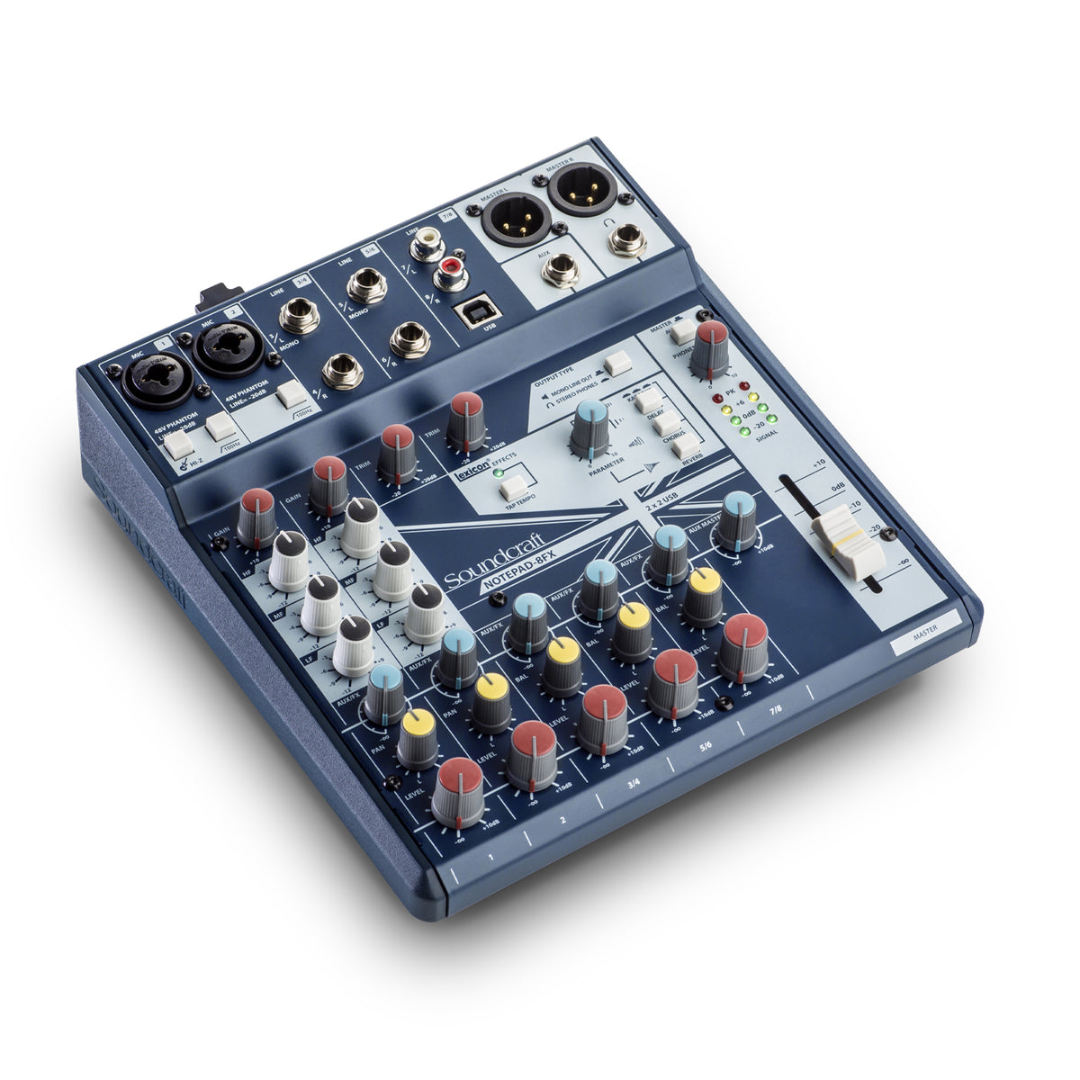 Soundcraft Notepad-8FX Small-format Analog Mixing Console with USB I/O and Lexicon Effects