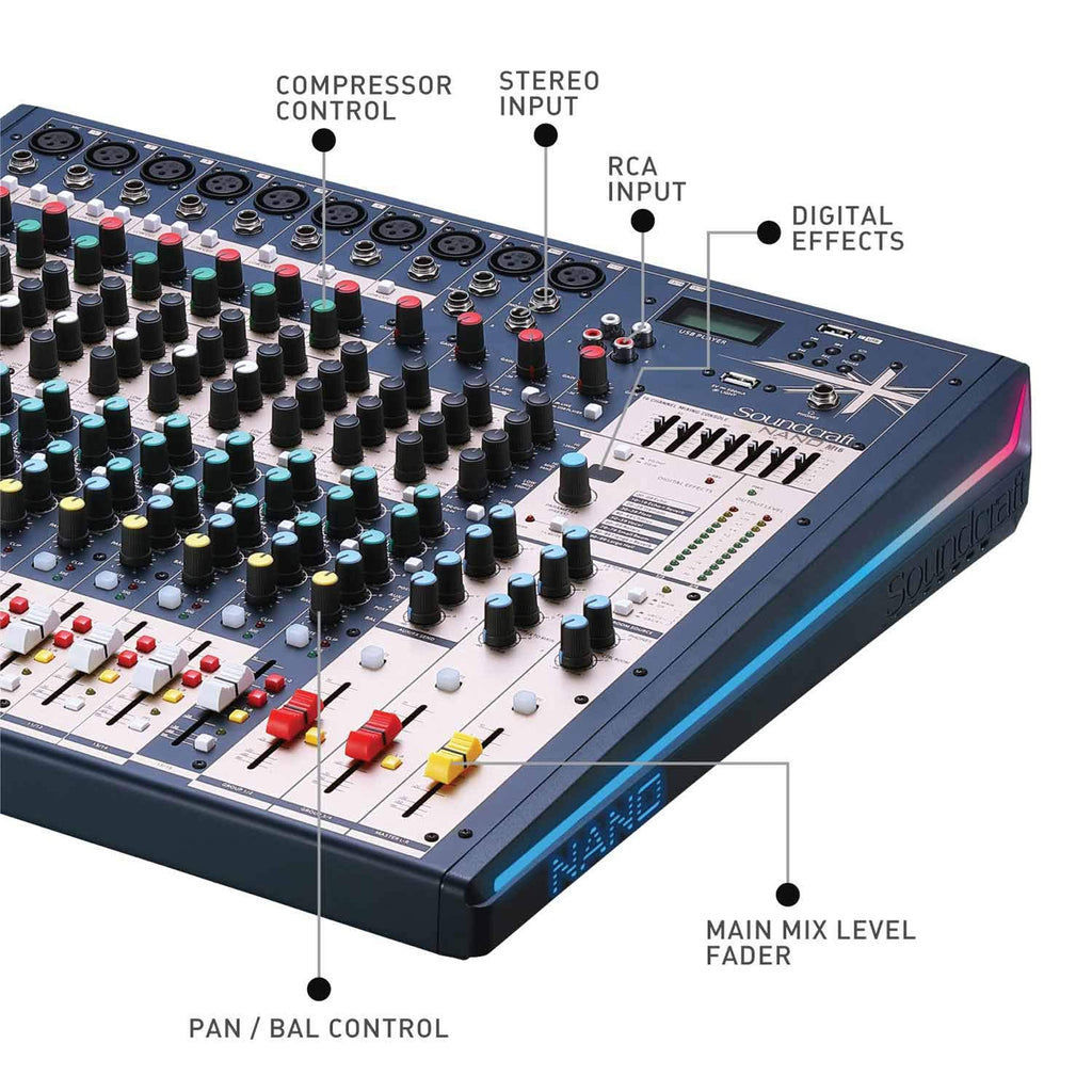 SOUNDCRAFT NANO M16EU COMPACT MIXER