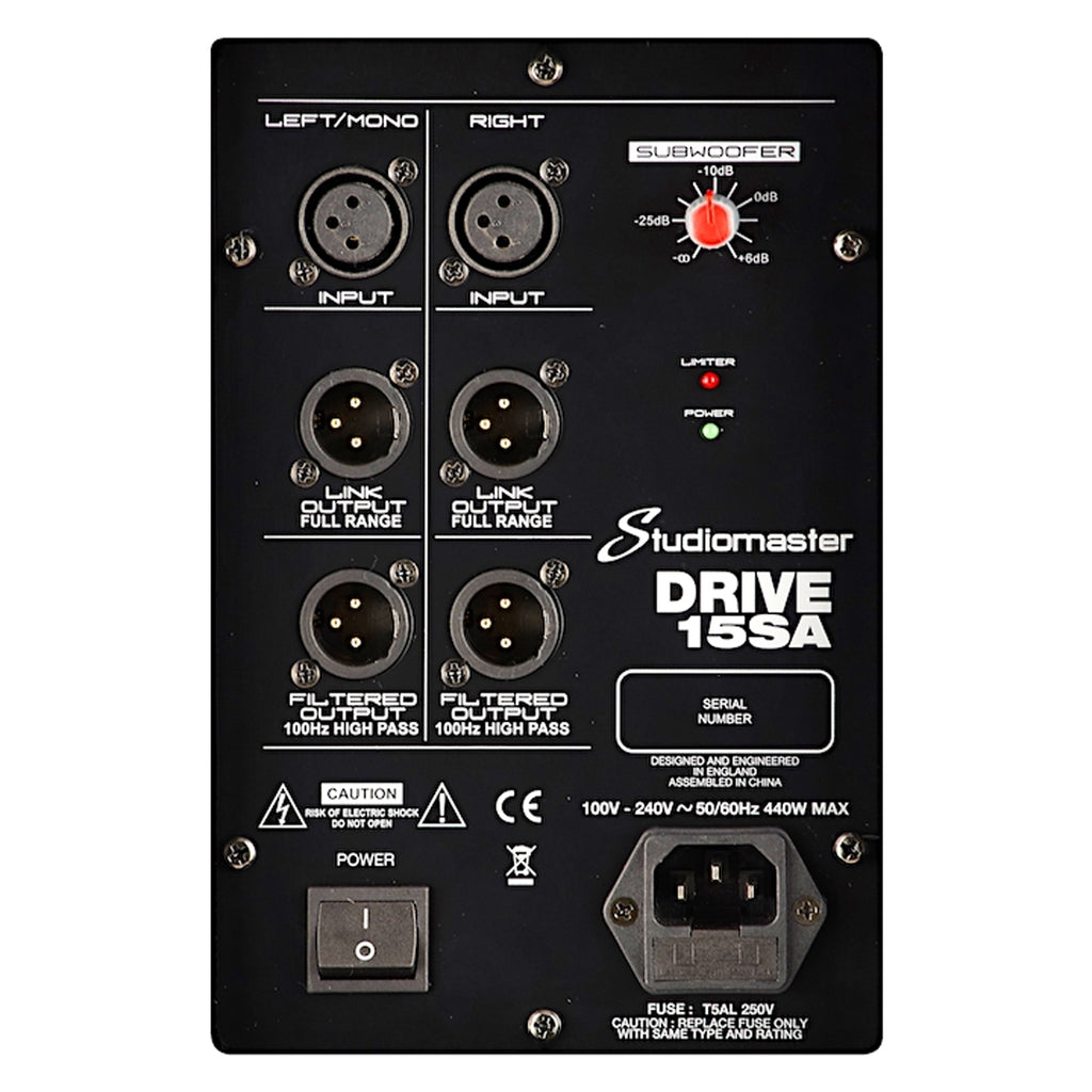 Studiomaster Drive 15 SA Active Subwoofer Cabinet