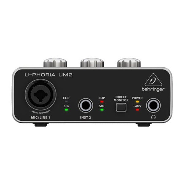 Behringer U-PHORIA UM2 2 x 2 Audio interface with USB 2.0