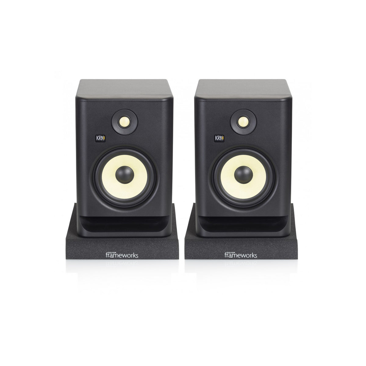 Gator Frameworks GFW-ISOPAD-MD Studio Monitor Isolation Pads - Medium (for 6.5-inch Studio Monitors)