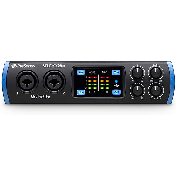 PreSonus Studio 26c 2x4 192 kHz USB-C Audio Interface