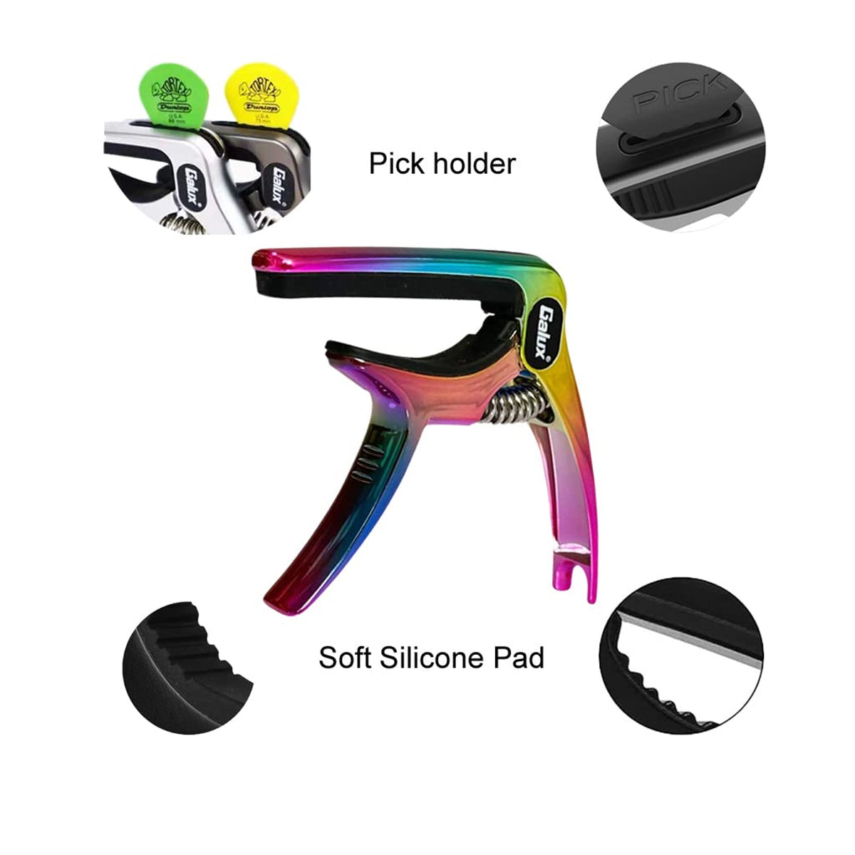 Galux GC-501A Guitar Capo - Multicolor