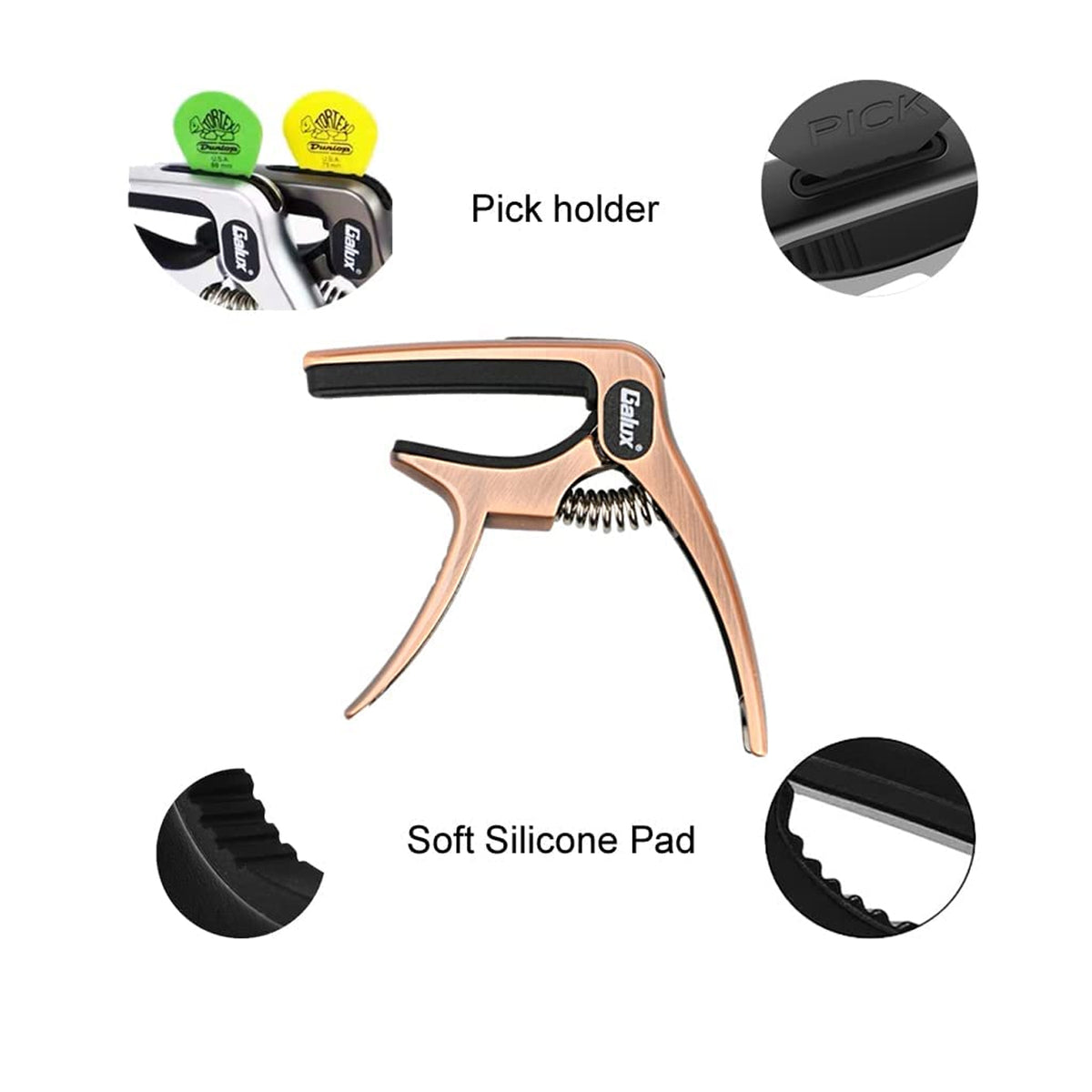 Galux GC-501A Guitar Capo - Bronze