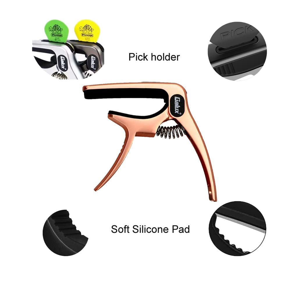 Galux GC-501A Guitar Capo - Rosegold