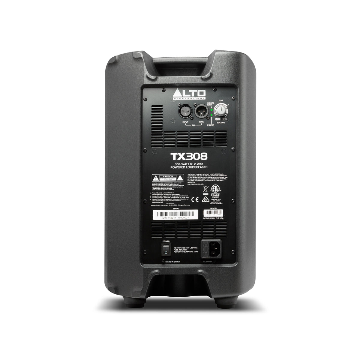 Alto Professional TX308 350-WATT 8-INCH 2-WAY POWERED LOUDSPEAKER